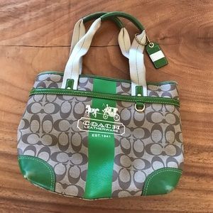 COACH Heritage Stripe Collection Tote!